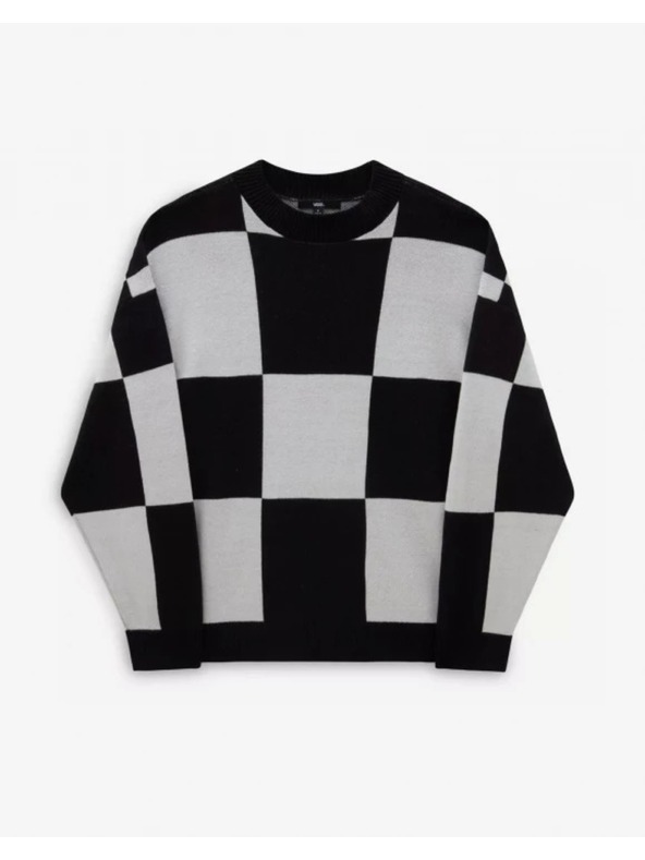 Vans Dámsky čierno-biely sveter Vans Wortex Sweater Black/Marshmllw