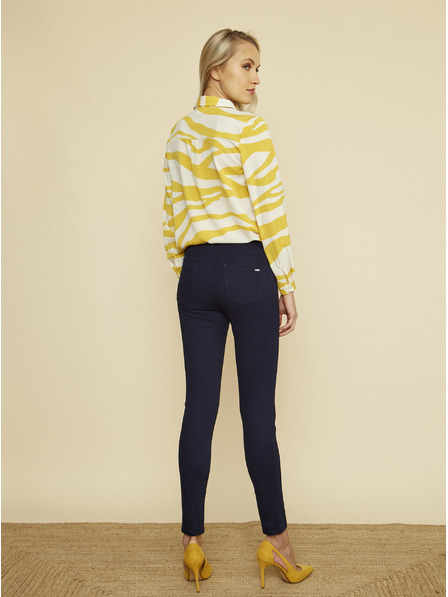 ZOOT.lab Tmavomodré dámske nohavice skinny fit ZOOT.lab Anna 2