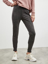 ZOOT.lab ZOOT.lab Calista tmavosivé dámske opálené legíny slim fit strihu na zips