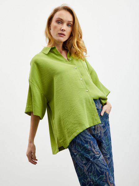ZOOT.lab Svetlozelená dámska košeľa oversize ZOOT.lab Rhiannon