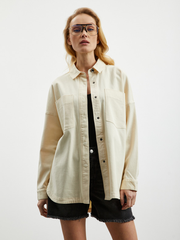ZOOT.lab Krémový dámsky oversize top ZOOT.lab Becca