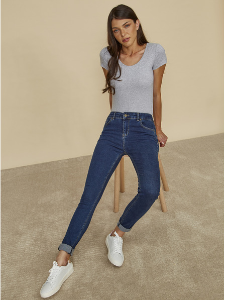 ZOOT.lab Modré dámske džínsy slim fit strihu ZOOT.lab