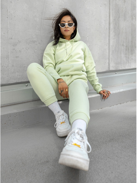 ICOONIC Svetlozelené unisex základné tepláky ICOONIC