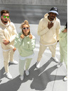 ICOONIC Béžová unisex základná mikina s kapucňou ICOONIC