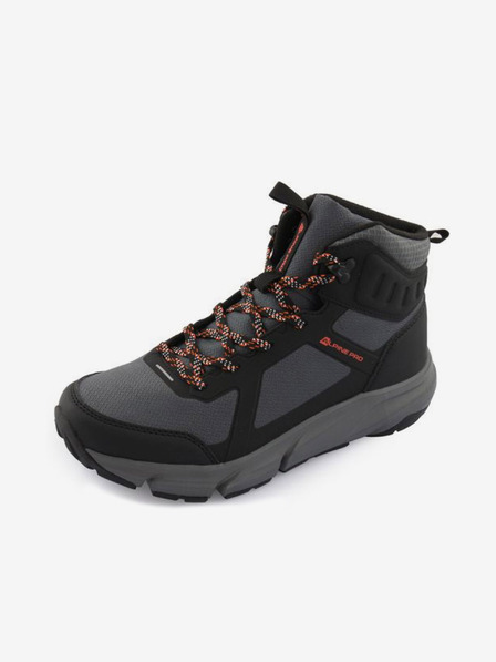 ALPINE PRO Čierno-sivé pánske outdoorové topánky ALPINE PRO MIRUB