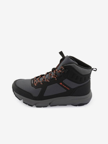 ALPINE PRO Čierno-sivé pánske outdoorové topánky ALPINE PRO MIRUB