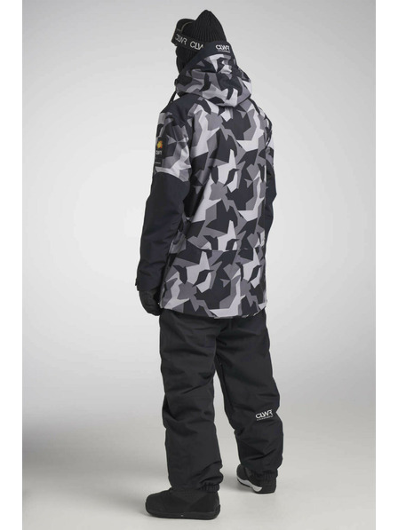 Tenson Pánska Snowboardová bunda Colourwear Foil M Sivý maskáč