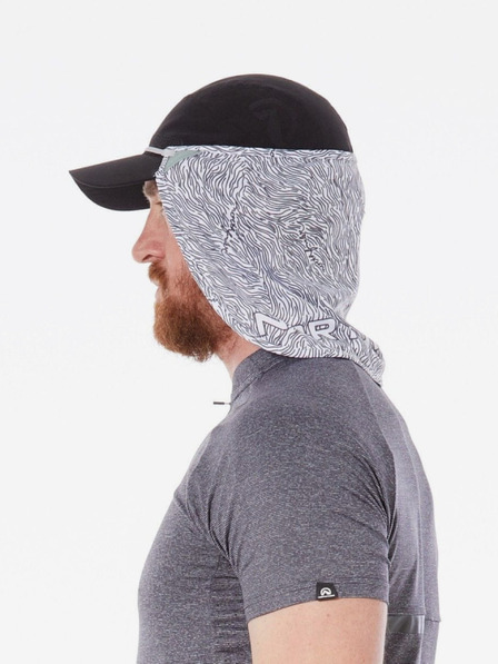 Northfinder Biela vzorovaná maska na krk a tvár Northfinder Neckfacemask Ac-3010Sii