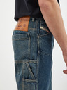Diesel Modré pánske džínsy rovného strihu Diesel D-Fran-Sp Pantaloni