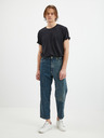 Diesel Modré pánske džínsy rovného strihu Diesel D-Fran-Sp Pantaloni