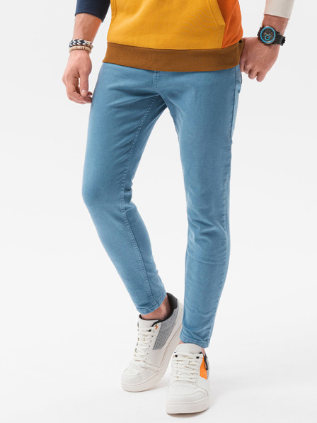 Ombre Clothing Modré pánske džínsy Ombre Clothing P1058