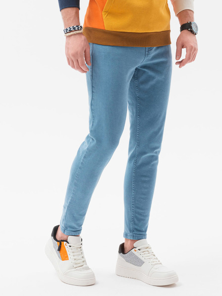 Ombre Clothing Modré pánske džínsy Ombre Clothing P1058