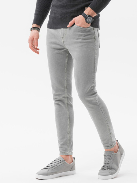 Ombre Clothing Šedé pánske džínsy Ombre Clothing P1058