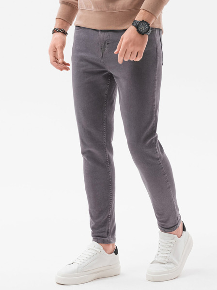 Ombre Clothing Tmavosivé pánske džínsy Ombre Clothing P1058