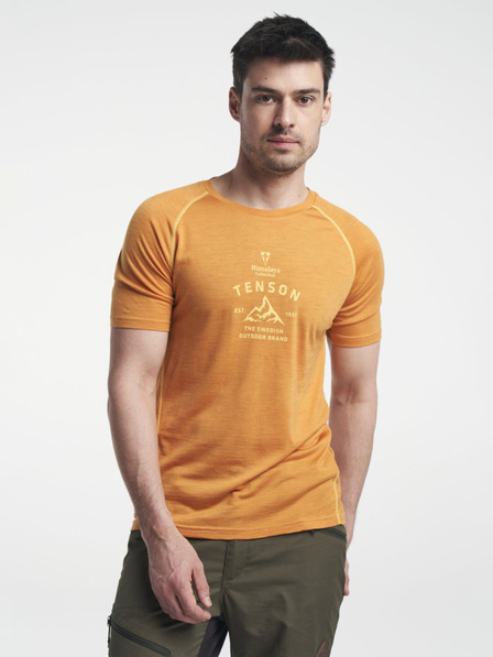 Tenson Pánske vlnené tričko TENSON Himalaya Wool Tee M tmavooranžové