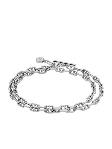 Fossil Dámsky dvojitý oceľový náramok Fossil D-Link JA7245040