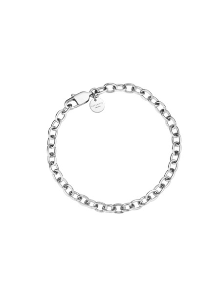 Rosefield Rosefield náramok striebornej farby Oval Chainlink JBOCS-J594