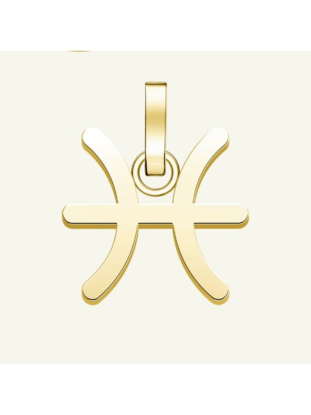 Rosefield Rosefield prívesok zlatej farby Zodiac Symbol Ryby