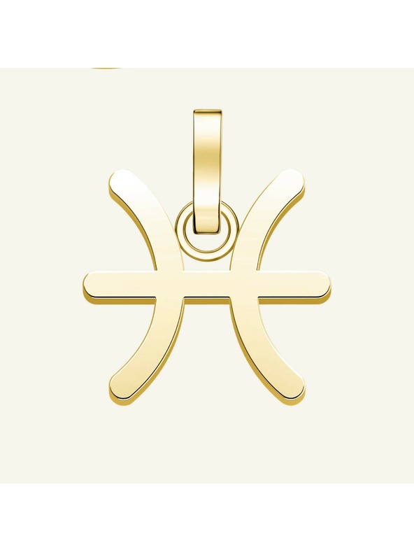 Rosefield Rosefield prívesok zlatej farby Zodiac Symbol Ryby