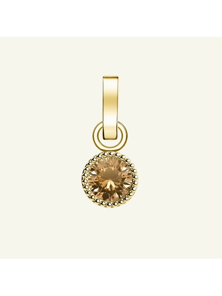 Rosefield Rosefield prívesok zlatej farby Birthstone November farba