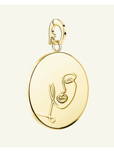 Rosefield Rosefield prívesok zlatej farby Zodiac Coin Panna