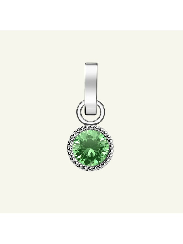 Rosefield Rosefield prívesok striebornej farby Birthstone August farba