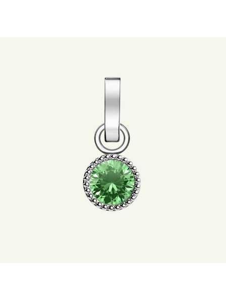 Rosefield Rosefield prívesok striebornej farby Birthstone August farba