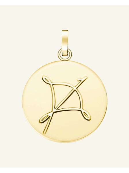 Rosefield Rosefield prívesok zlatej farby Zodiac Coin Strelec