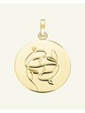 Rosefield Rosefield prívesok zlatej farby Zodiac Coin Ryby