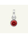 Rosefield Rosefield prívesok striebornej farby Birthstone Júl farba