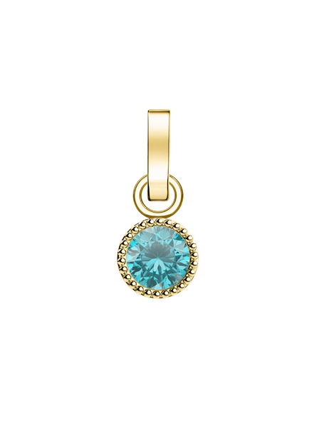 Rosefield Rosefield prívesok zlatej farby Birthstone Marec farba