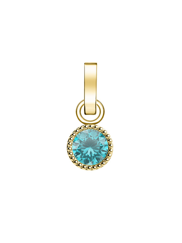 Rosefield Rosefield prívesok zlatej farby Birthstone Marec farba