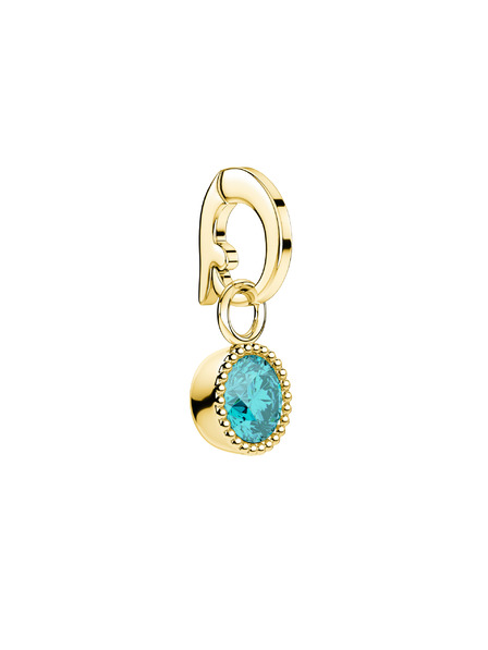 Rosefield Rosefield prívesok zlatej farby Birthstone Marec farba