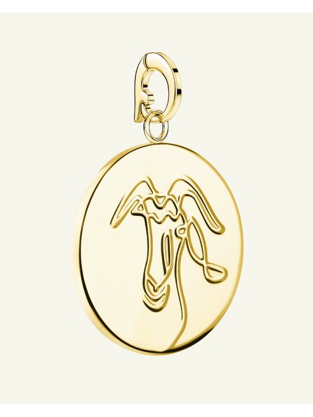 Rosefield Rosefield prívesok zlatej farby Zodiac Coin Kozorožec
