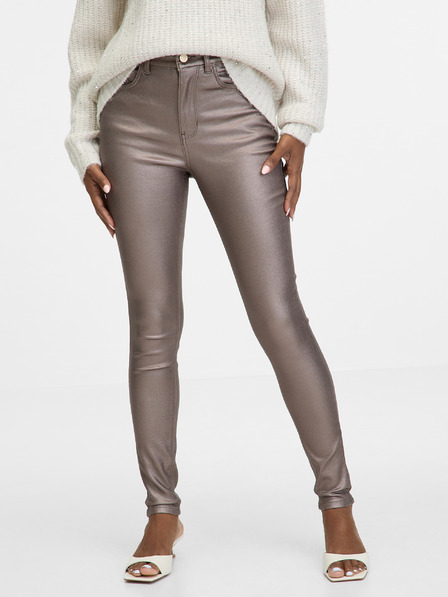 Orsay Béžové dámske skinny fit džínsy ORSAY