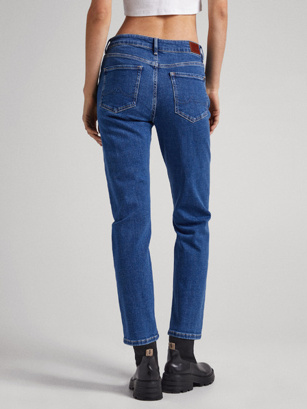Pepe Jeans Modré dámske džínsy rovného strihu Pepe Jeans Mary