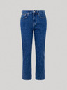 Pepe Jeans Modré dámske džínsy rovného strihu Pepe Jeans Mary