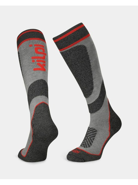Kilpi Unisex lyžiarske podkolienky Kilpi ANXO-U Tmavosivá