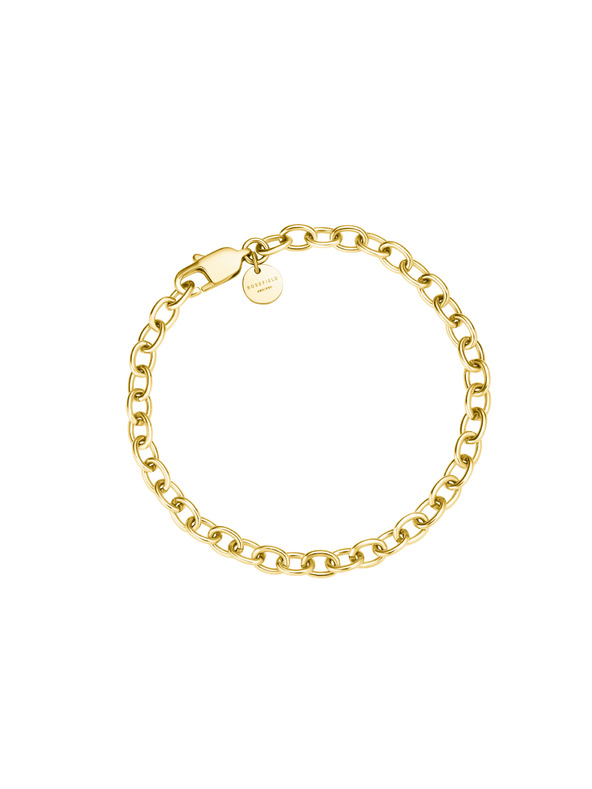 Rosefield Rosefield náramok zlatej farby Oval Chainlink JBOCG-J593