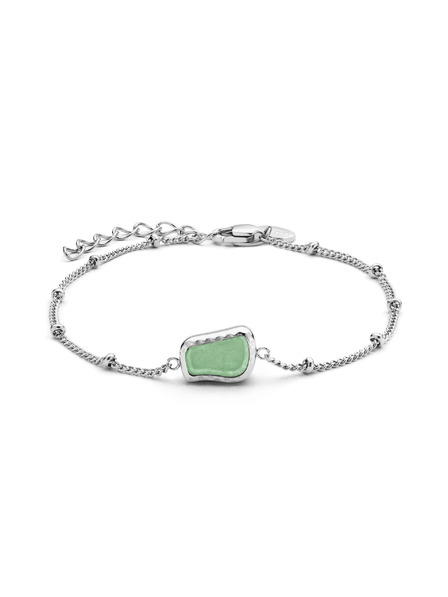 Rosefield Rosefield náramok striebornej farby Organic Gemstone JBOGS-J657