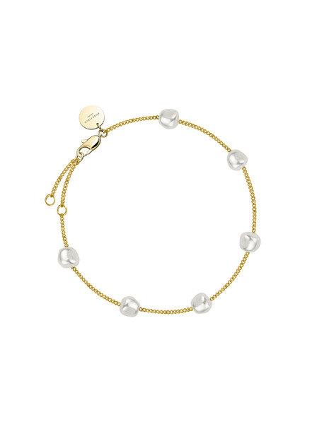 Rosefield Rosefield náramok zlatej farby Multi Pearl JBLPG-J603