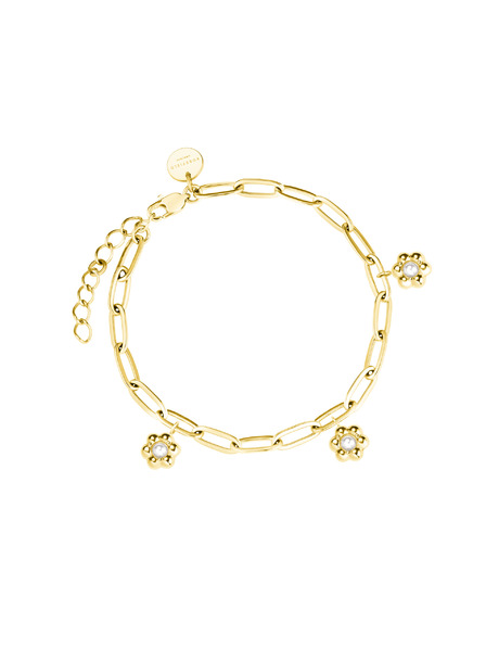 Rosefield Rosefield náramok vo zlatej farbe Daisy Flower JBDFG-J674