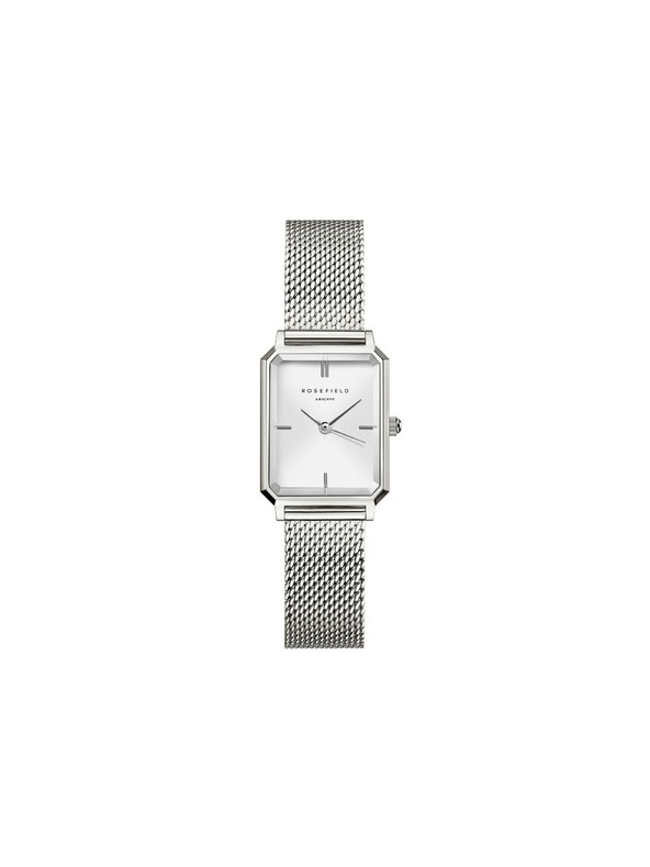 Rosefield Dámske hodinky Rosefield Octagon XS Mesh Silver OWSMS-O74