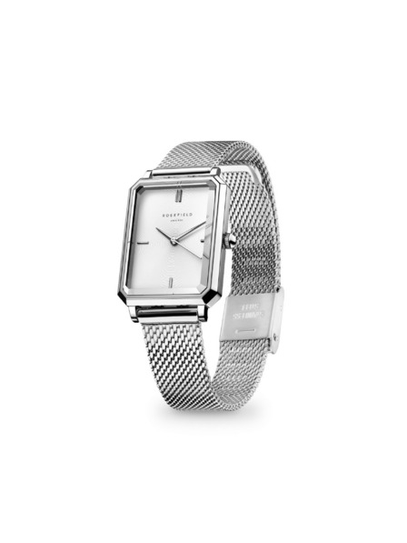 Rosefield Dámske hodinky Rosefield Octagon XS Mesh Silver OWSMS-O74
