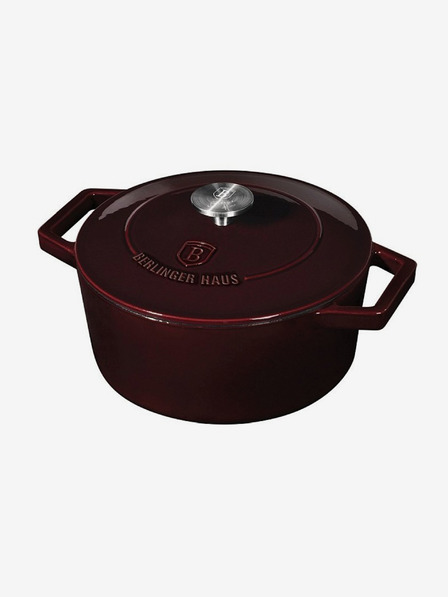 Berlingerhaus Pekáč liatinový s pokrievkou 24 cm Burgundy Line BERLINGERHAUS