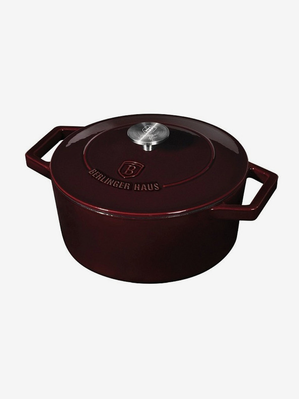 Berlingerhaus Pekáč liatinový s pokrievkou 24 cm Burgundy Line BERLINGERHAUS
