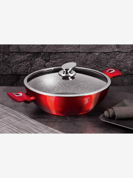 Berlingerhaus Wok s pokrievkou 30 cm Burgundy Edition BERLINGERHAUS