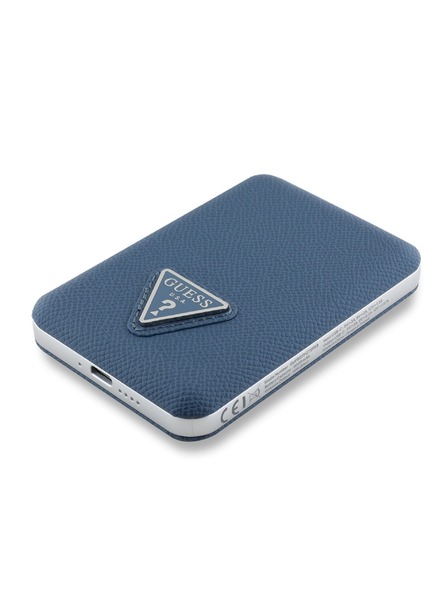 Guess Guess PU Grained Triangle Logo MagSafe Powerbank 5000mAh Modrá