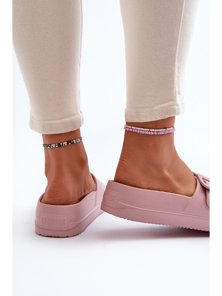 BIG STAR SHOES Dámske penovej platforme s prackou Big Star ružová
