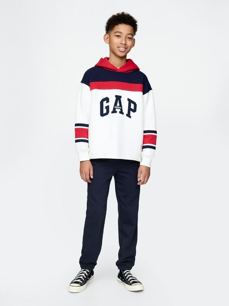 GAP Detské tepláky fleece logo army GAP